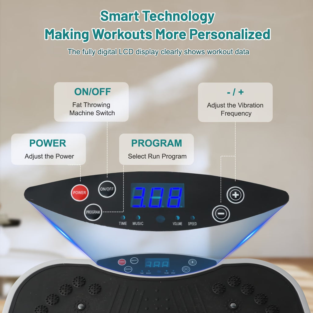Transform your home workouts with this Fitness Stepper Vibration Platform.