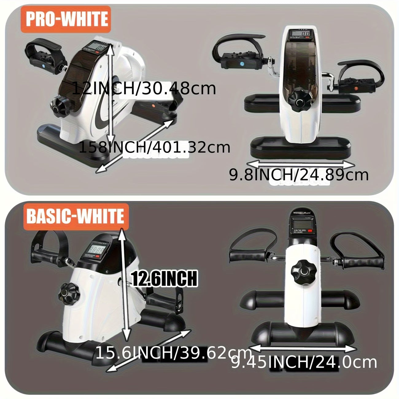 Portable Elliptical Trainer. Featuring 8 adjustable resistance levels.