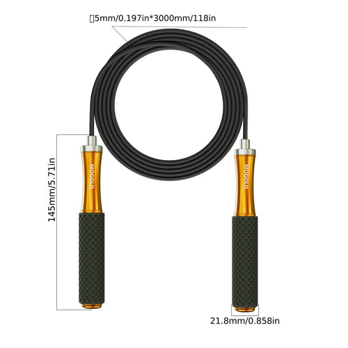 Boost your cardio and endurance with this Adjustable Weighted Jump Rope.