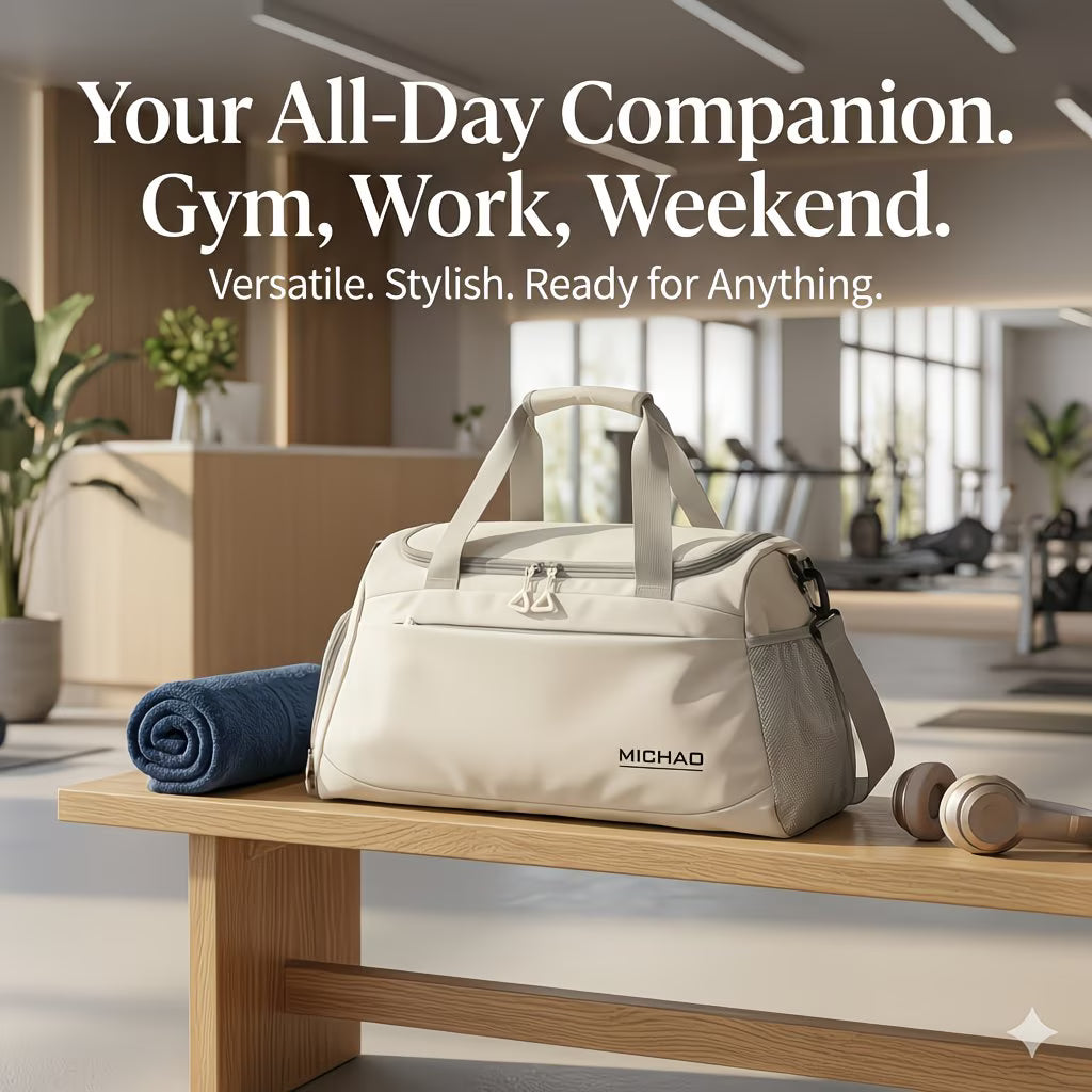 FlexCarry Weekender – Gym & Travel Duffel with Shoe Compartment