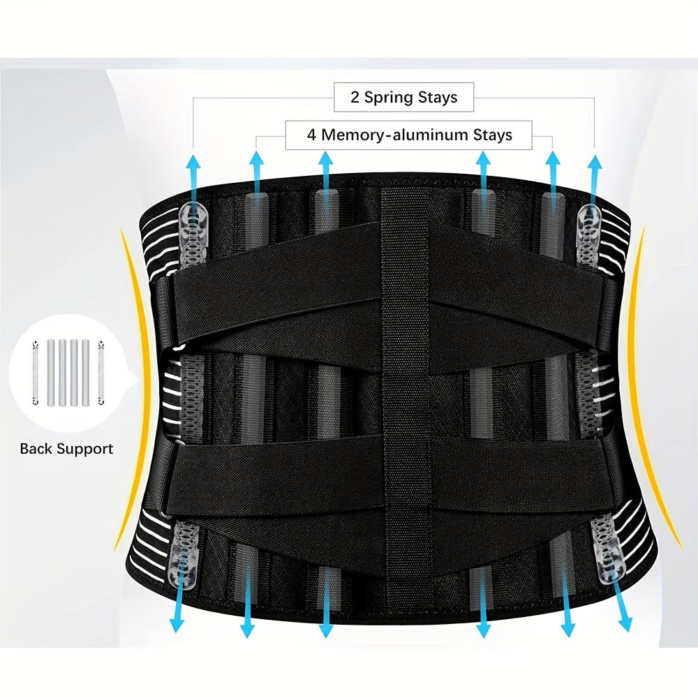 🏋️ Protect and support your lower back with this Breathable Back Support Belt.