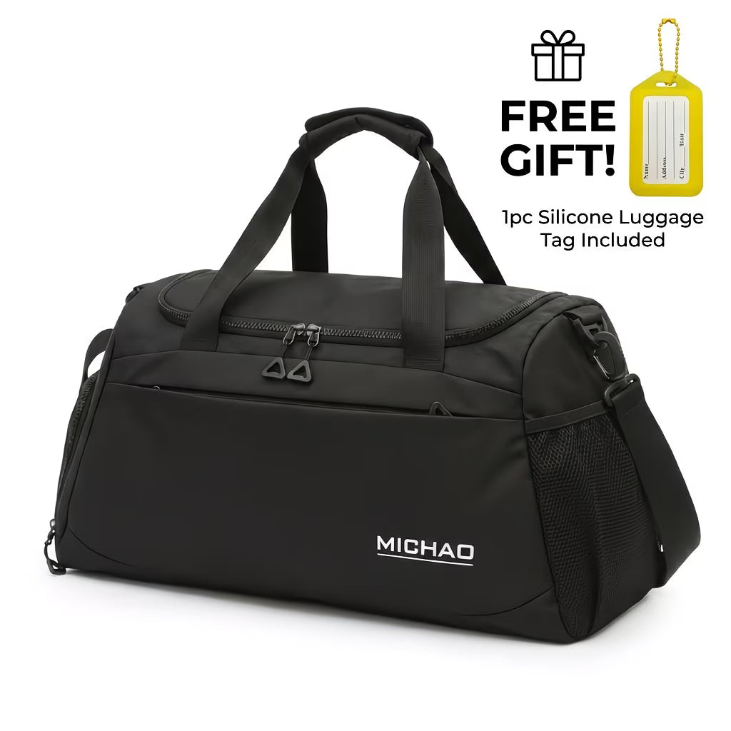 FlexCarry Weekender – Gym & Travel Duffel with Shoe Compartment