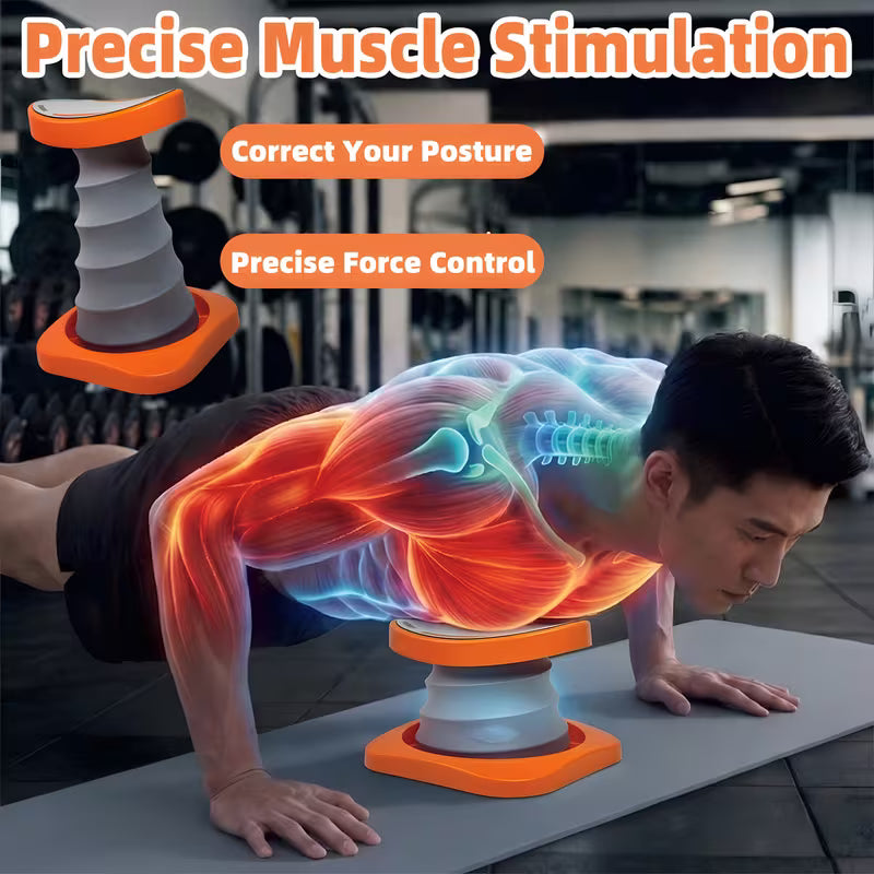 Push-up Assist Device, Push-up Stand, Fitness Aid Tool, Provides Approximately 60% Assistance, Enhances Chest and Shoulder Strength, Effectively Trains Upper Limb Muscles, Improves Fitness Posture, Essential for Home Workouts, Suitable for Fitness