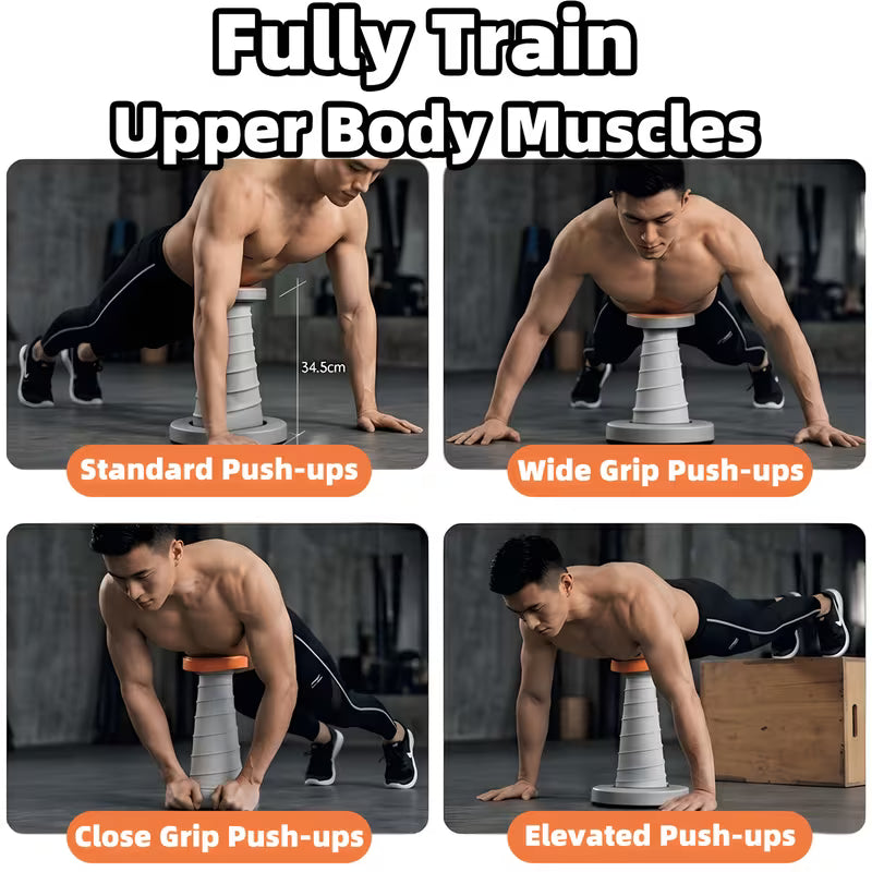 Push-up Assist Device, Push-up Stand, Fitness Aid Tool, Provides Approximately 60% Assistance, Enhances Chest and Shoulder Strength, Effectively Trains Upper Limb Muscles, Improves Fitness Posture, Essential for Home Workouts, Suitable for Fitness