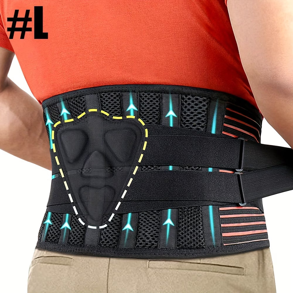 🏋️ Protect and support your lower back with this Breathable Back Support Belt.