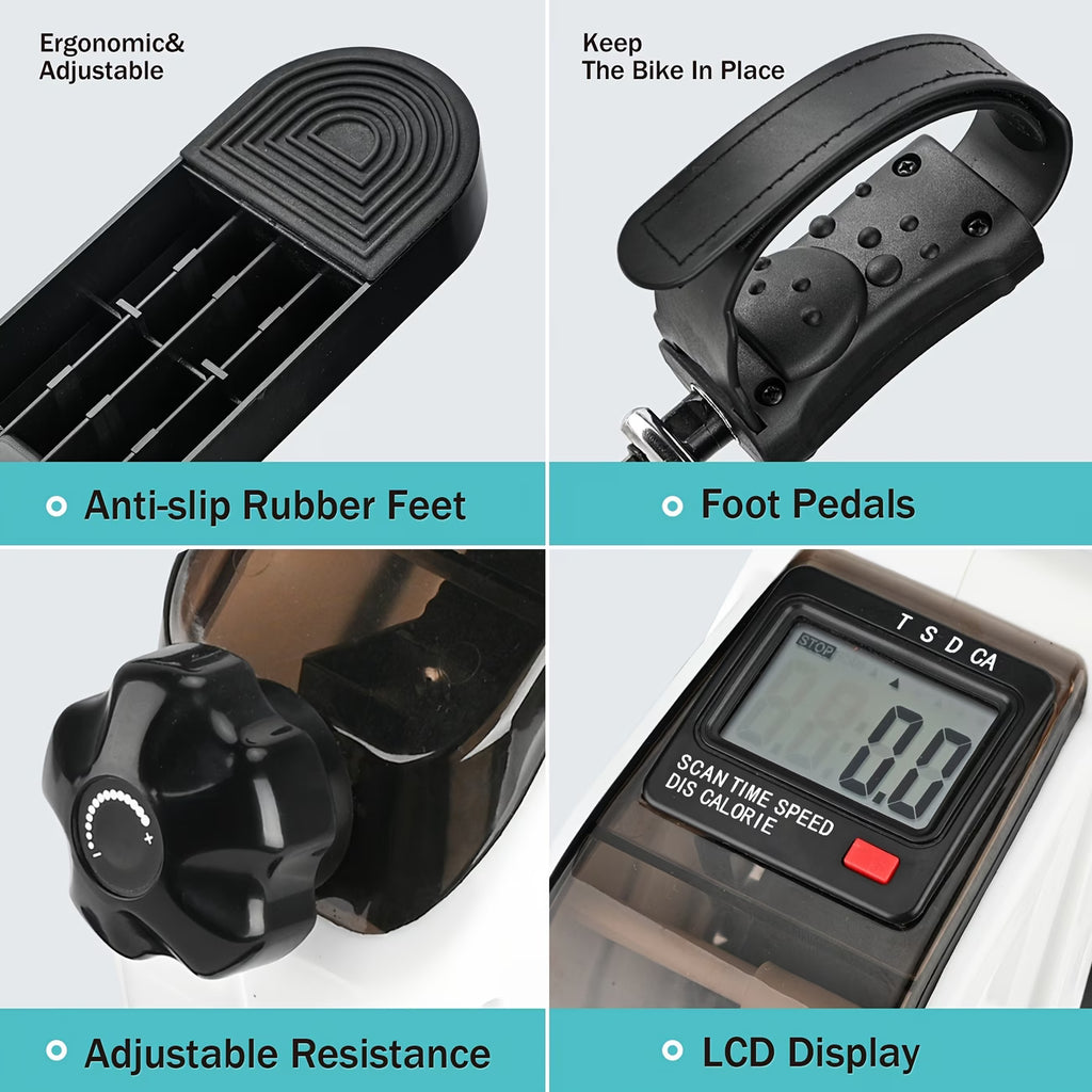 Portable Elliptical Trainer. Featuring 8 adjustable resistance levels.