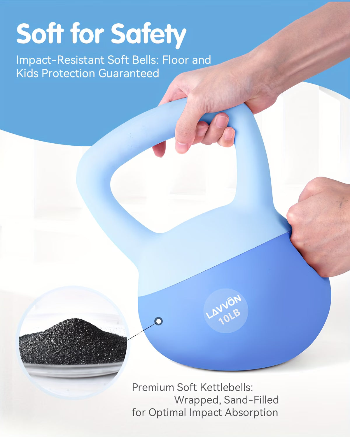 Train with confidence using the Soft Kettlebell.