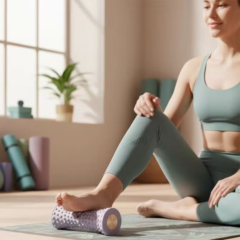 Relieve tired feet and support muscle recovery with this luxurious Easy-Roll Foot Fascia Roller.