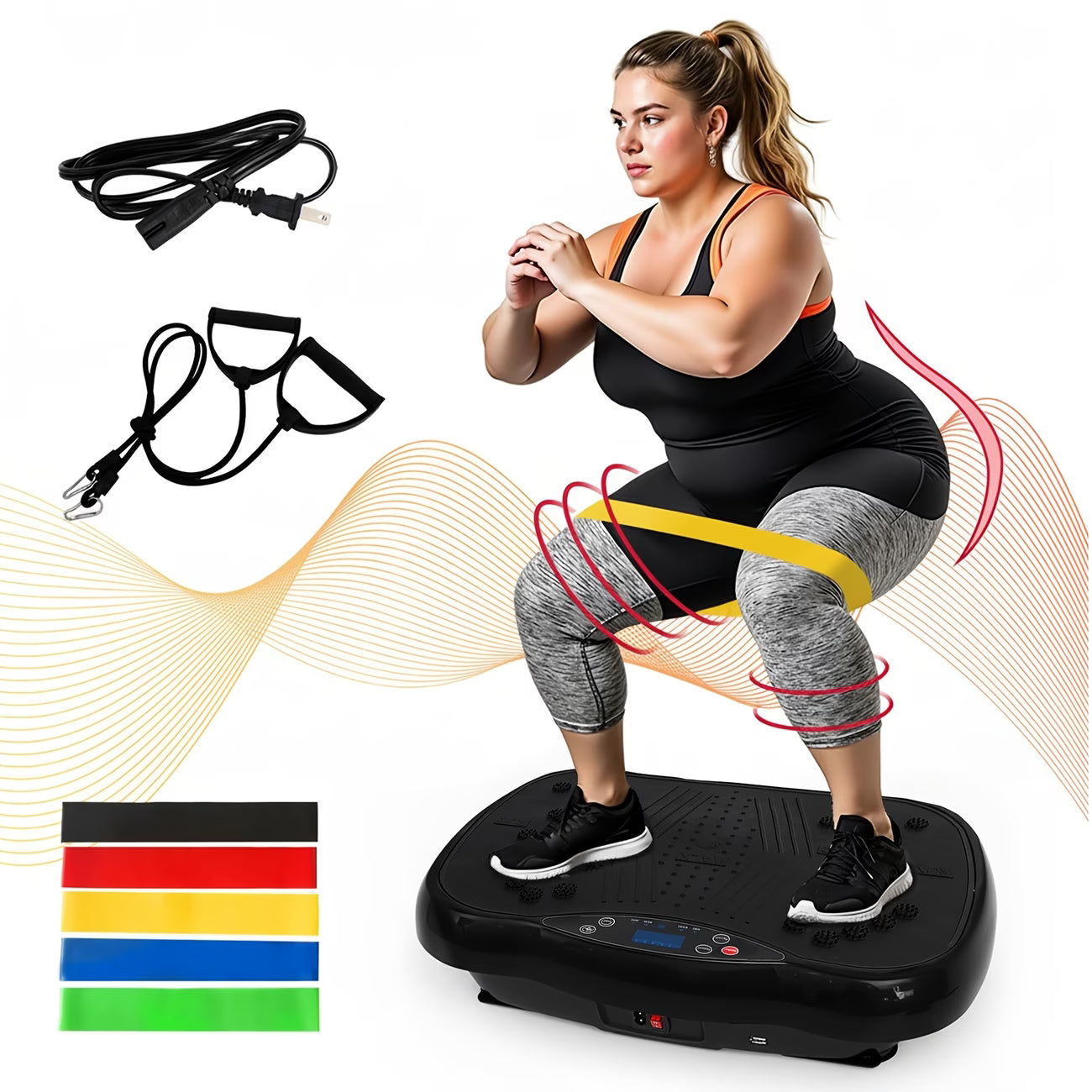 Transform your home workouts with this Fitness Stepper Vibration Platform.