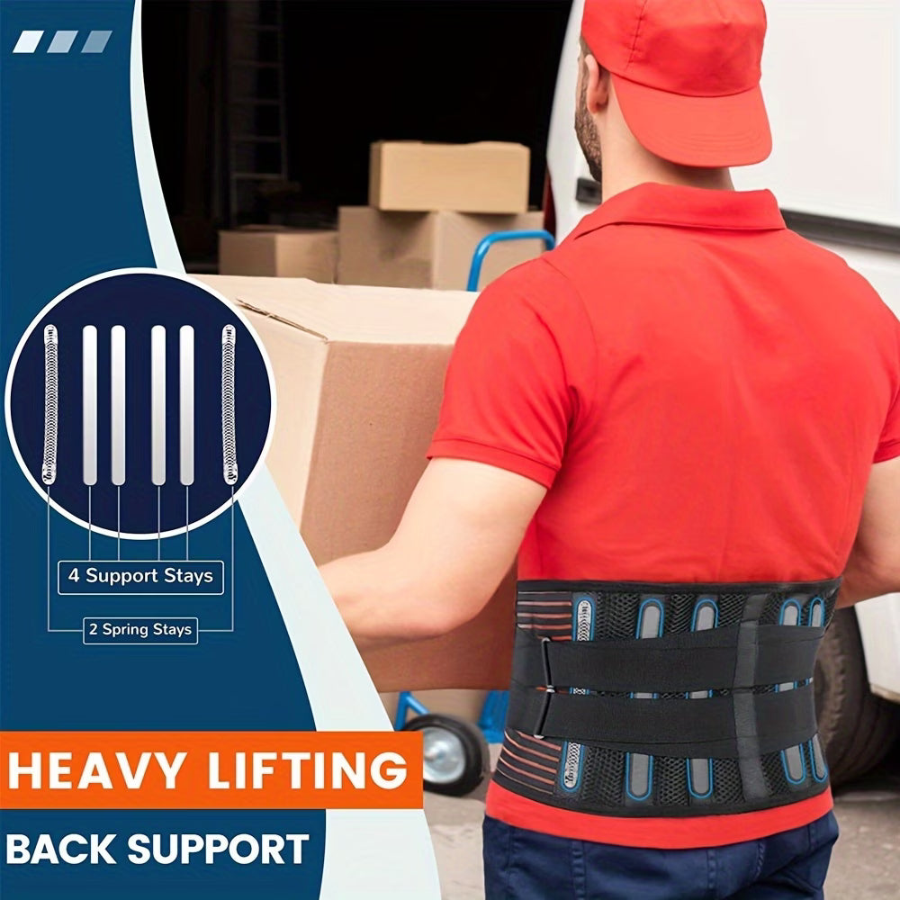 🏋️ Protect and support your lower back with this Breathable Back Support Belt.