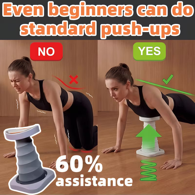 Push-up Assist Device, Push-up Stand, Fitness Aid Tool, Provides Approximately 60% Assistance, Enhances Chest and Shoulder Strength, Effectively Trains Upper Limb Muscles, Improves Fitness Posture, Essential for Home Workouts, Suitable for Fitness