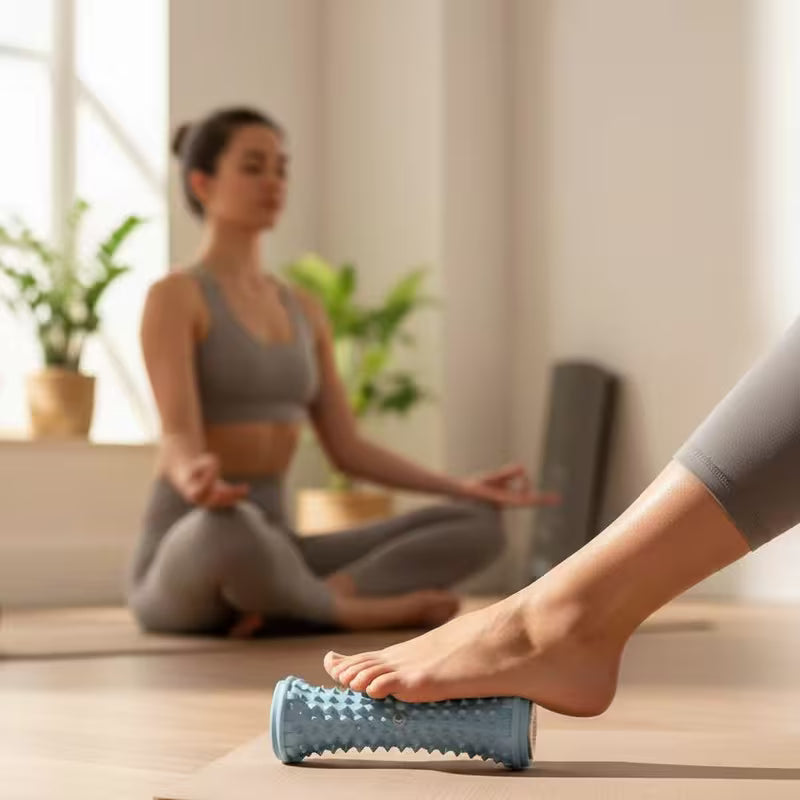Relieve tired feet and support muscle recovery with this luxurious Easy-Roll Foot Fascia Roller.