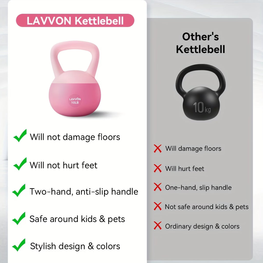 Train with confidence using the Soft Kettlebell.