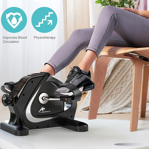 Portable Elliptical Trainer. Featuring 8 adjustable resistance levels.